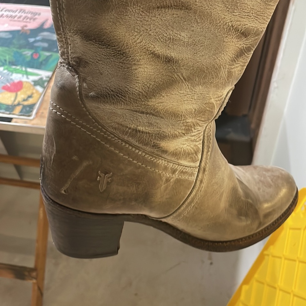 Frye-Jane tall cuff boot tan - Picture 6 of 7